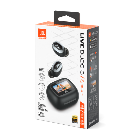 JBL Live Buds 3 - Black - True wireless Noise Cancelling bud-type earbuds - Detailshot 15